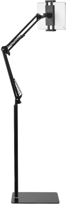 Tamsaa 折疊式智慧型手機平板電腦落地支架 140 公分, 1個, 黑色