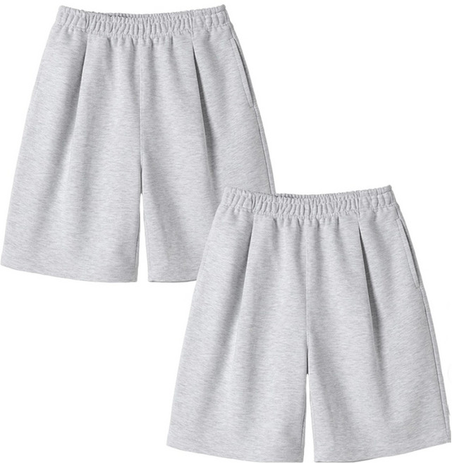 네이븐 원턱 반바지 2장 세트 NA3SOP