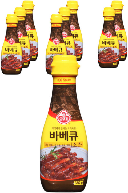 오뚜기 바베큐소스, 280g, 9개
