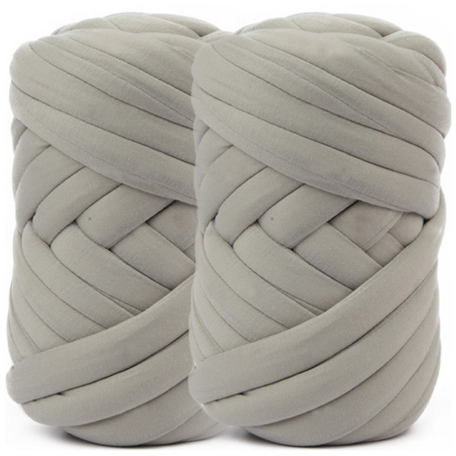 브랜드얀 패브릭 자이언트얀 약 1kg 2롤, 14번 그레이, 2개