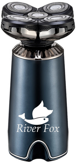 리버폭스 차량용 휴대용 무선 밀착 5구 전기 면도기, 블루, 2203