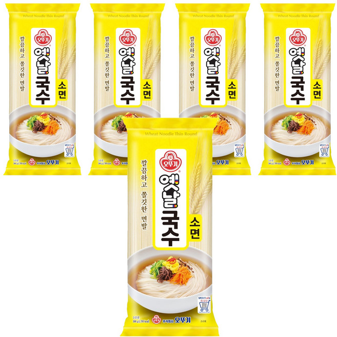 오뚜기옛날 국수 소면, 500g, 5개