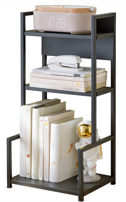 21세기트랜드 이지 스틸 미니 선반, 블랙, 3단