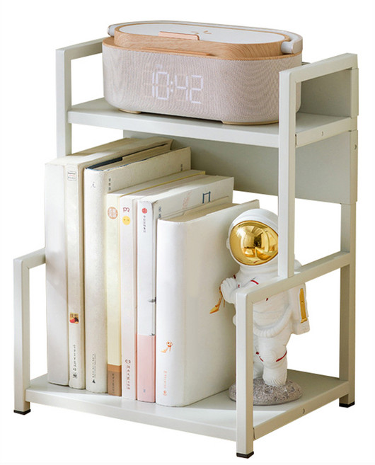 21세기트랜드 이지 스틸 미니 선반, 크림화이트, 2단