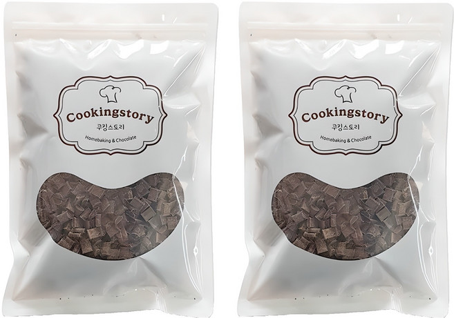 Cookingstory Callebaut嘉利寶 黑巧克力塊 巧克力豆, 400g, 2個