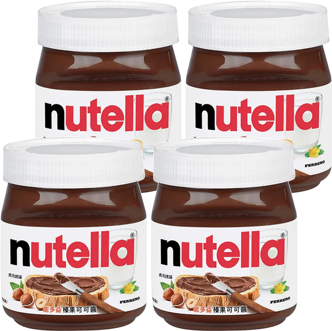 nutella 能多益 榛果可可醬, 180g, 4罐