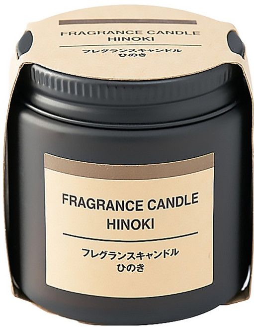 MUJI 無印良品 芬香蠟燭, 日本扁柏香味, 85g, 1個