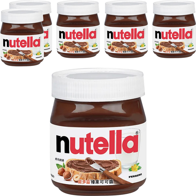 nutella 能多益 榛果可可醬, 180g, 6罐