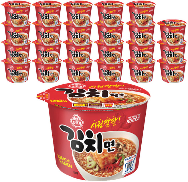 OTOKI 不倒翁 碗裝泡菜泡麵, 24入