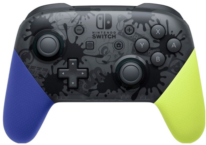 Nintendo Switch PRO控制器, 藍色/黃色, 1個