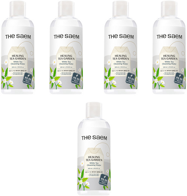 더샘 힐링 티 가든 화이트티 클렌징 워터, 300ml, 5개