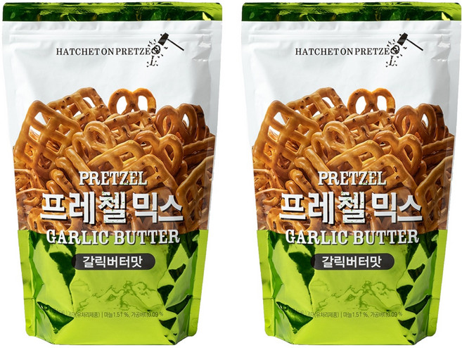 헤치트온프레첼 프레첼 믹스 갈릭버터맛, 800g, 2개