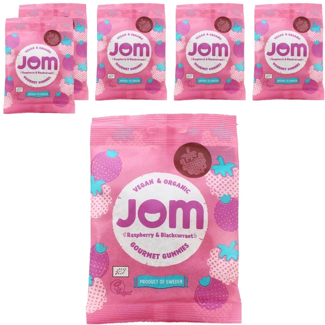 욤 유기농 구미 젤리 라즈베리 블랙커런트, 70g, 6개 - 쿠팡