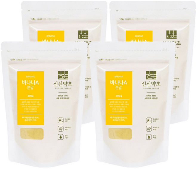 신선약초 바나나A분말, 300g, 4개