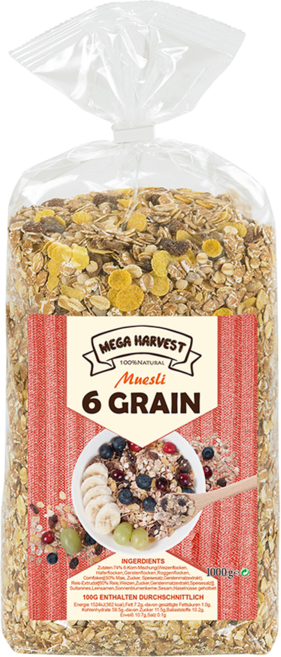 MEGA HARVEST 德國什錦穀片, 1000g, 1包