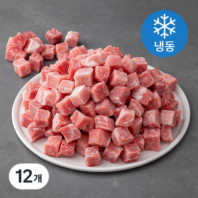 사조프레시미트 한돈 후지 장조림용 2 x 2 x 2 cm (냉동), 1kg, 12개