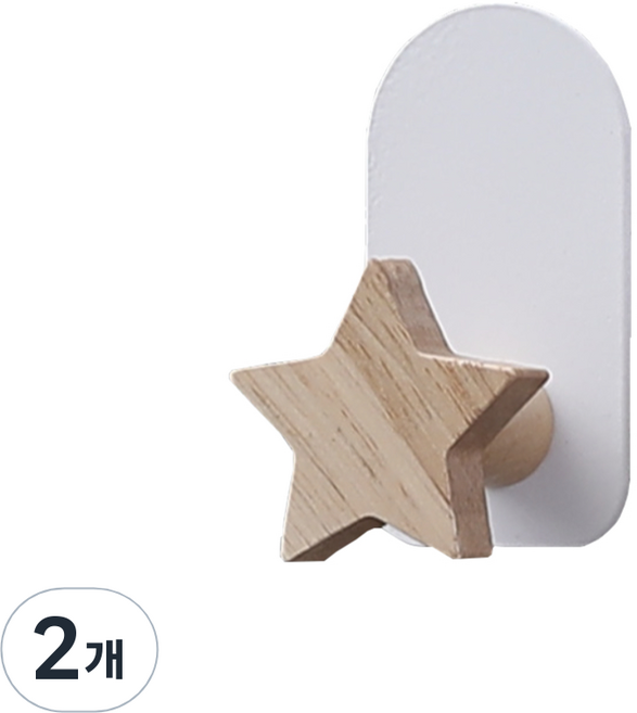나무 후크 비스코스, 별, 2개