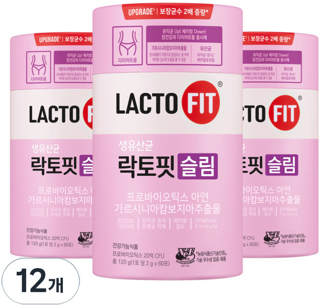 Chong Kun Dang 鍾根堂 LACTO-FIT 纖體益生菌, 12個