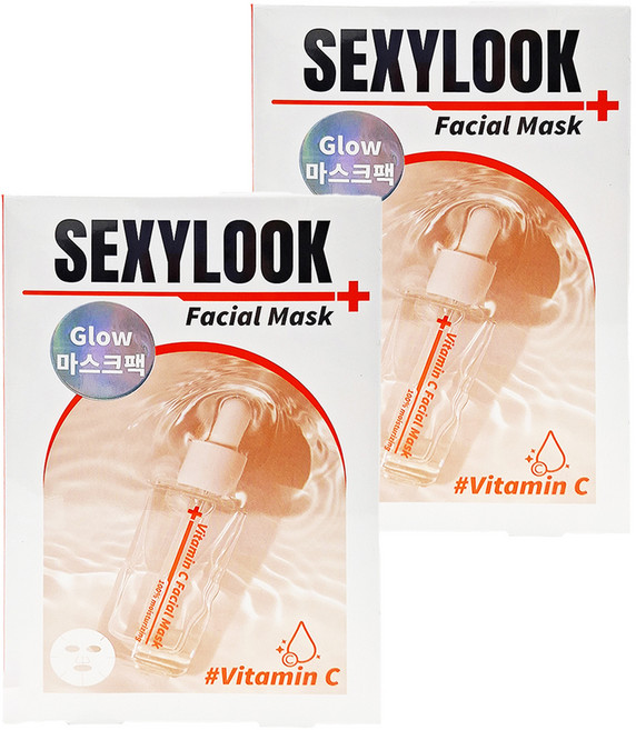 SEXYLOOK 西西露 韓國玻尿酸保濕嫩白原液面膜 27ml一片補水保濕, 5入, 2組