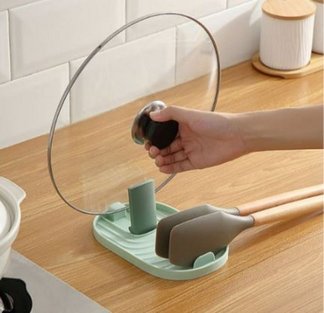 네이처안 심플 조리도구 받침대, 그린, 1개