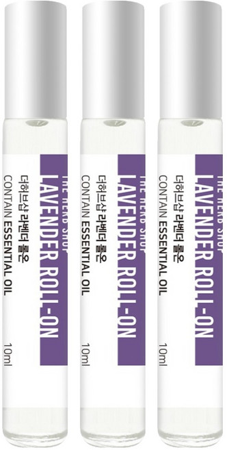 더허브샵 아로마 롤온 라벤더, 10ml, 3개
