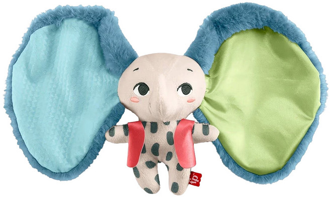 Fisher-Price 費雪 安撫玩偶 3個月以上適用, 可愛小象, 1個