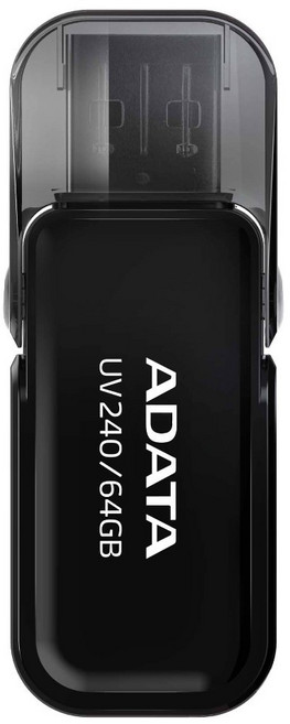 ADATA 威剛 隨身碟 UV240 黑色, 64GB, 1個