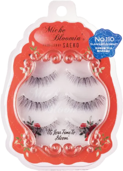 Miche Bloomin 蜜絲綸美 假睫毛 SAEKO, #110 魅惑印象, 1組