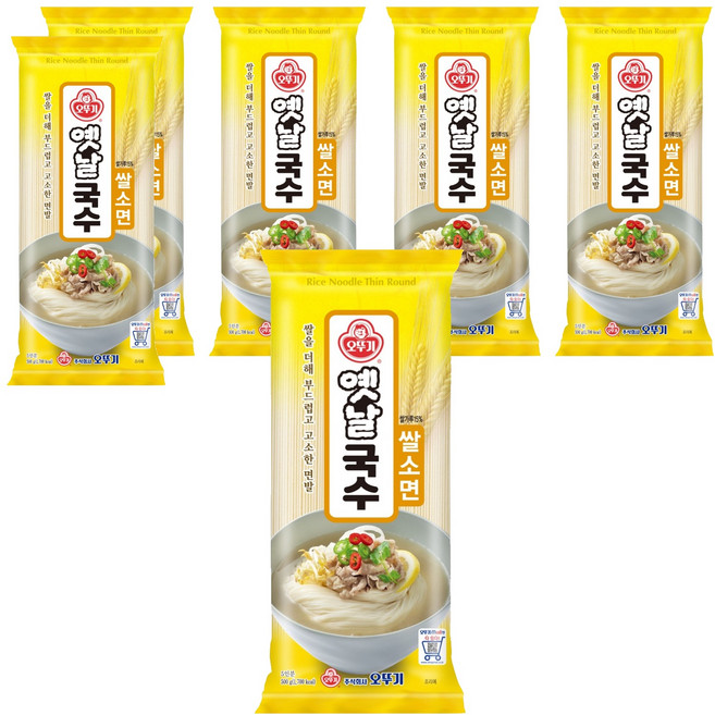 오뚜기 옛날 국수 쌀소면, 500g, 6개