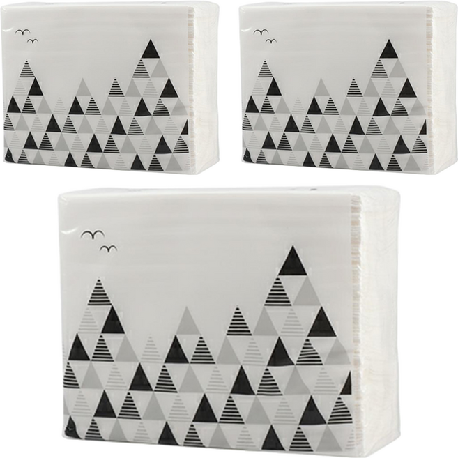 UdiLife 優的生活大師 抽取式擦手紙, 120張, 3包