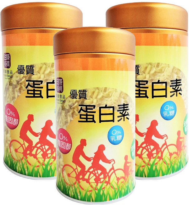 源順食品 優質蛋白素, 250g, 3罐