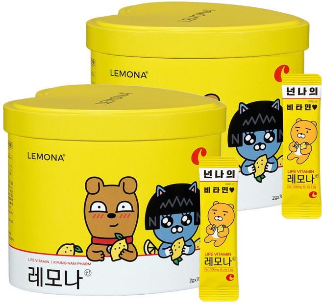 레모나 비타민C 70포, 140g, 2개