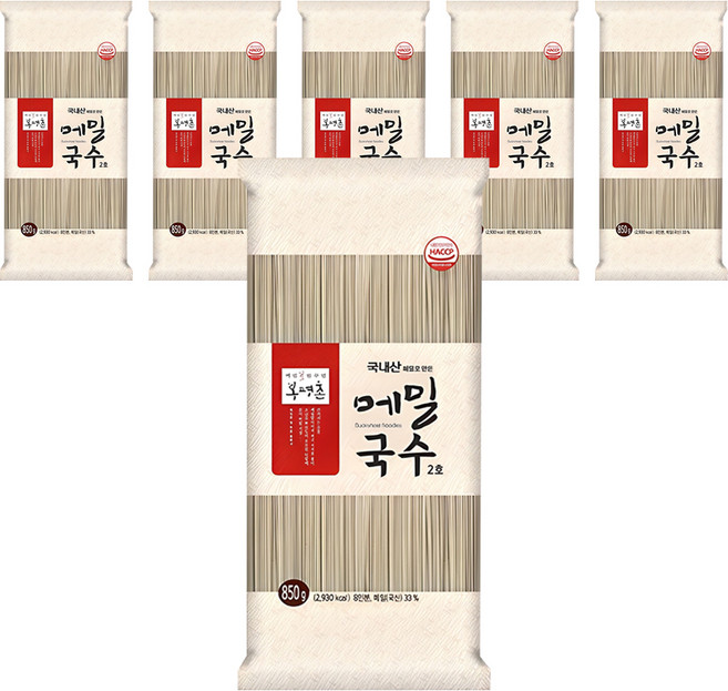 봉평촌 메밀국수, 850g, 6개