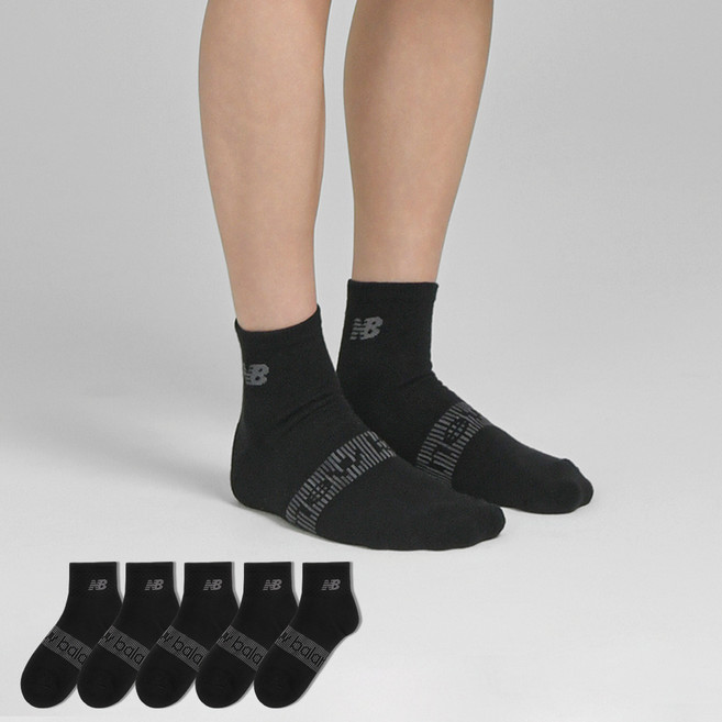 New Balance 網眼Logo氣墊短襪 5雙