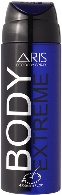 아리스 데오 바디 스프레이 익스트림 남성 데오드란트, 1개, 200ml