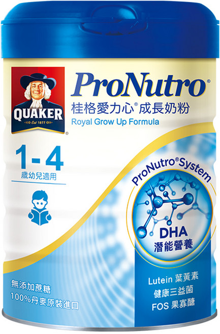 QUAKER 桂格 愛力心成長奶粉, 825g, 1罐