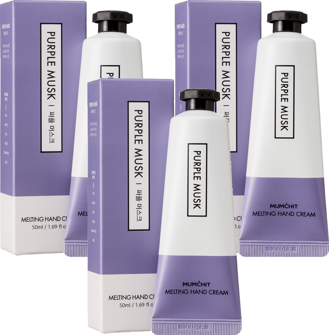 멈칫 멜팅 핸드크림 퍼플 머스크, 50ml, 3개