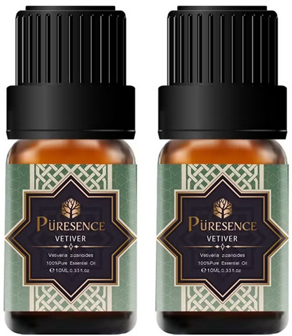 PURESENCE 樸香氛 頂級天然岩蘭草精油 10ml, 2盒
