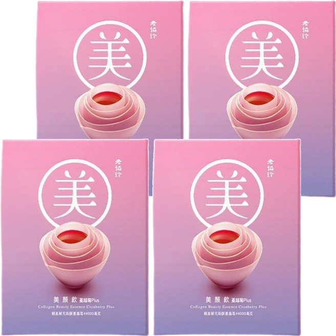 老協珍 美顏飲 蔓越莓Plus, 390ml, 4盒