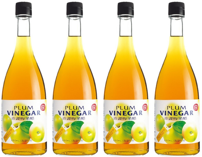 十全 青澀梅果醋, 600ml, 4瓶