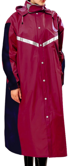 TAHSIN 達新牌 TS01連身式全開披肩雨衣 袖口強化升級設計 雙層防水袖口 背面(3M加寬)反光飾片 安全無虞 1入