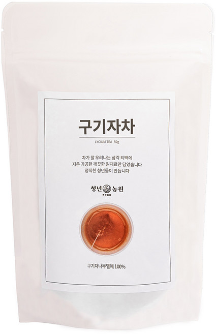 청년농원 구기자차, 50개입, 1개, 1g