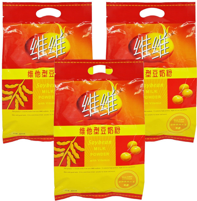 워이워이 또우장 두유 파우더, 460g, 3개