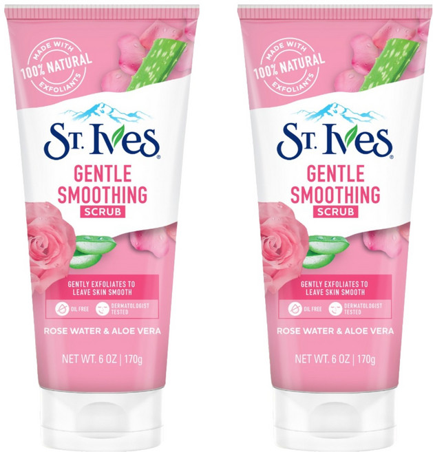 세인트이브스 스크럽 로즈 앤 알로에, 170g, 2개