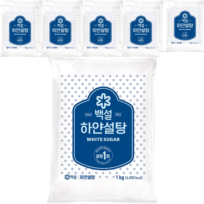 백설 하얀설탕, 1kg, 10개