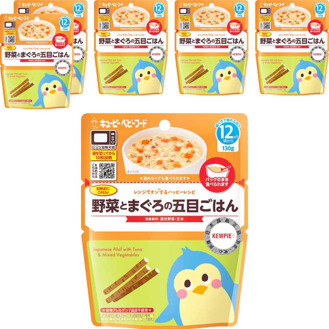 kewpie 野菜鮪魚什錦炊飯 12M, 130g, 6包