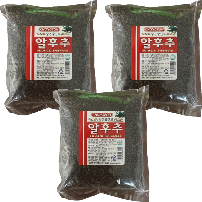 청은 알후추 봉지, 500g, 3개