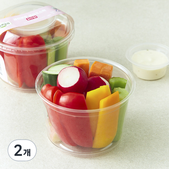 All바른농장 레인보우 샐러드스틱 래디쉬, 300g, 2개