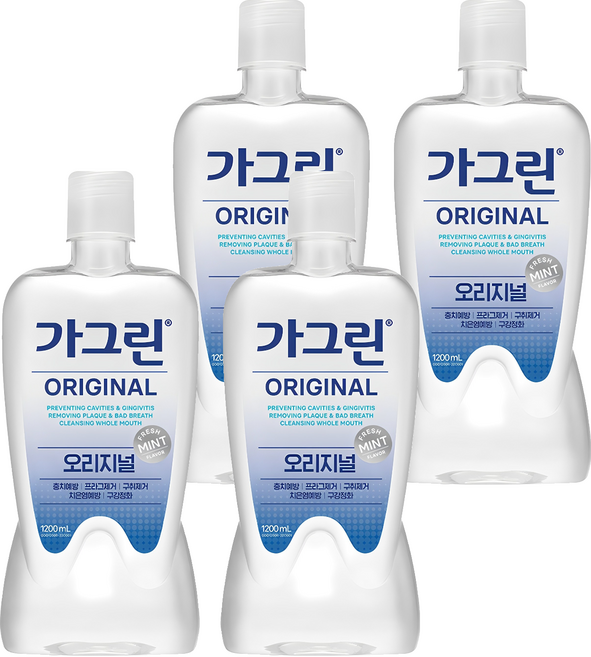 Garglin 經典漱口水, 4個, 1.2L