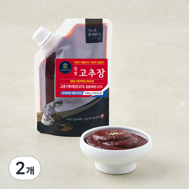 피아골미선씨 찹쌀 고추장, 230g, 2개